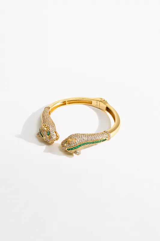 FIERCE FOLKLORE BASTET BANGLE GOLD sold by Camilla