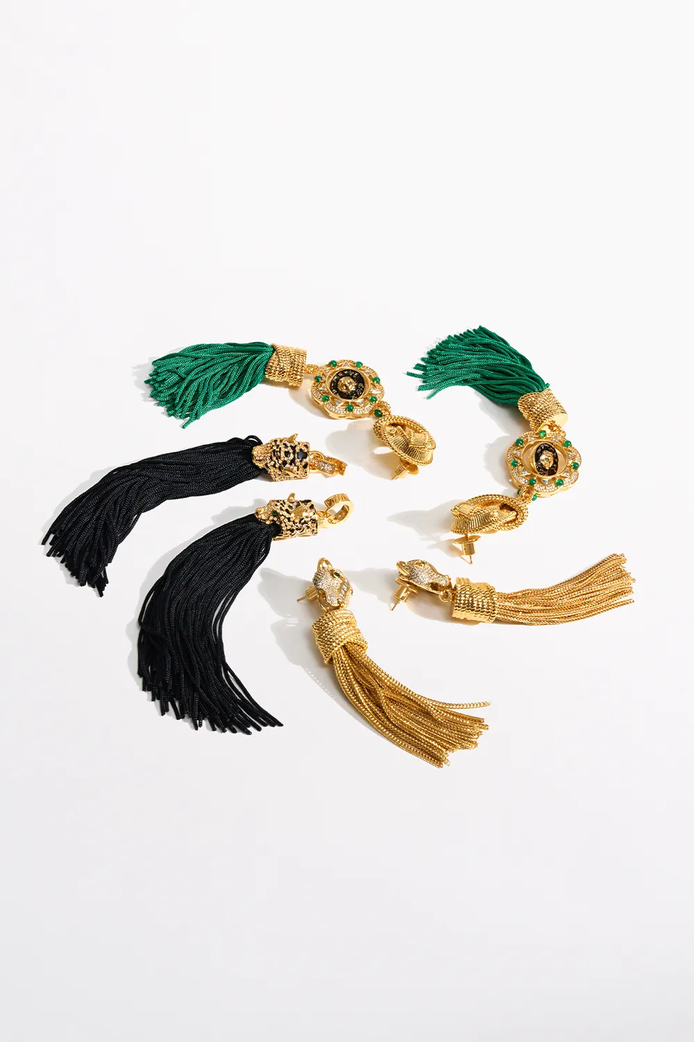 FIERCE FOLKLORE PENDANT TASSEL EARRINGS GOLD sold by Camilla product image thumbnail 4