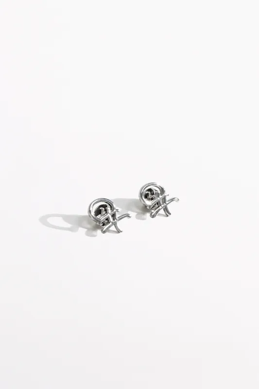 FIERCE FOLKLORE STUD EARRINGS SILVER sold by Camilla