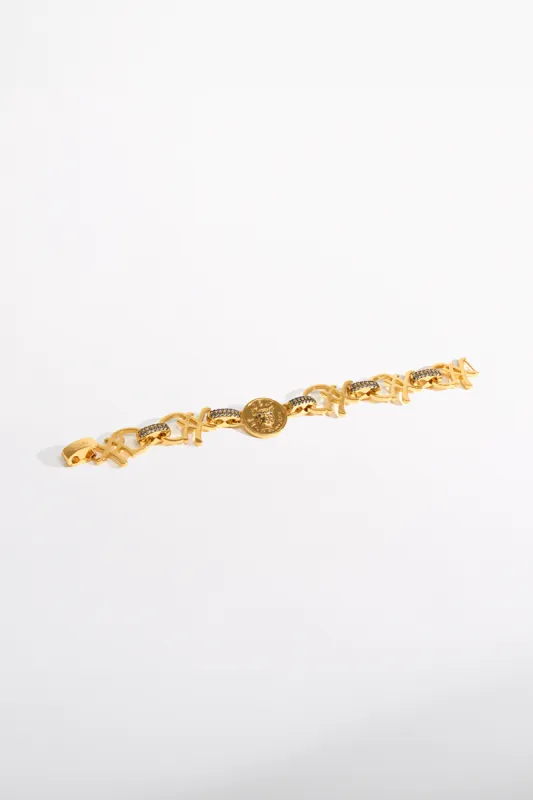 FIERCE FOLKLORE COIN BRACELET GOLD sold by Camilla