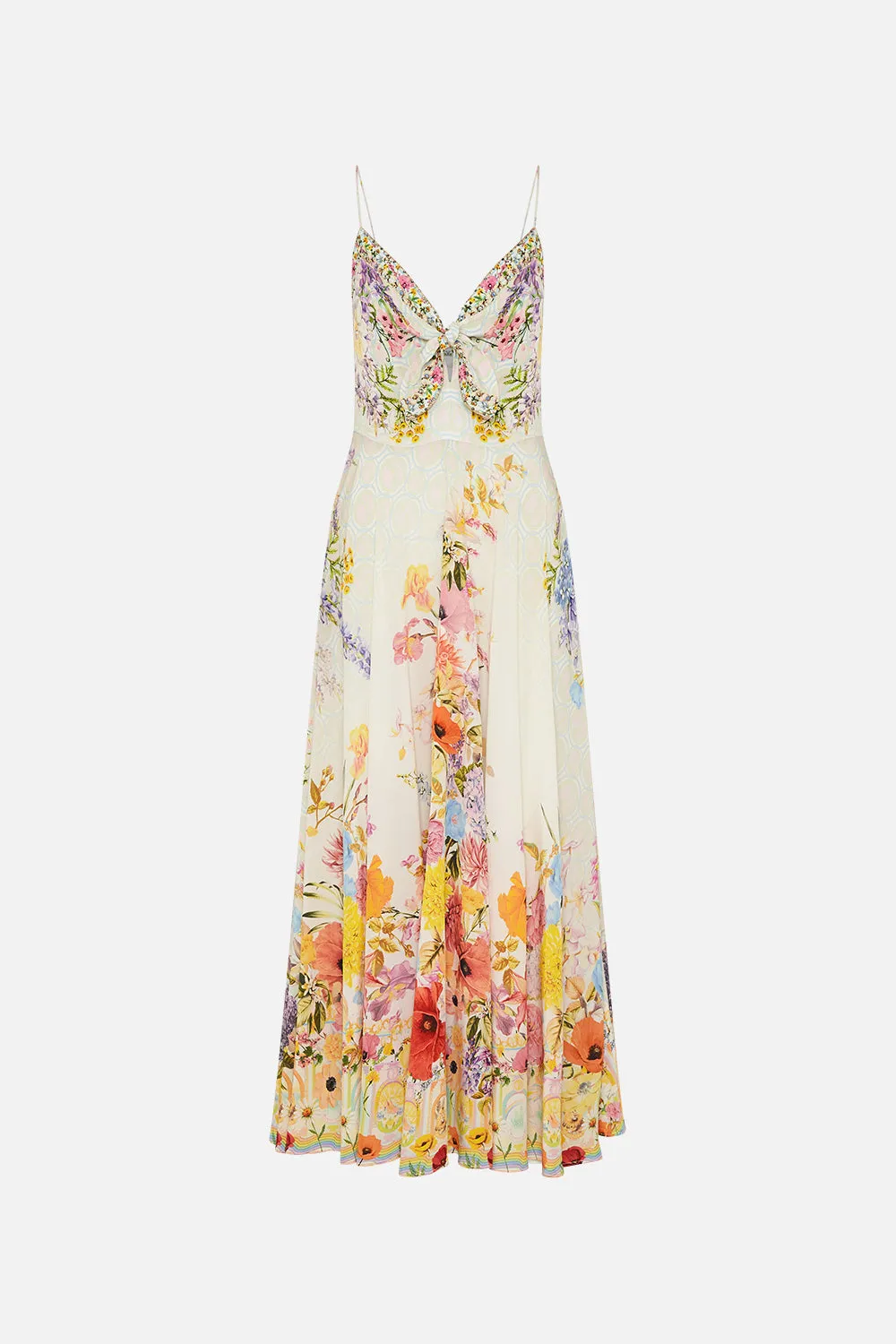 LONG DRESS WITH TIE FRONT SUNLIGHT SYMPHONY sold by Camilla product image thumbnail 3