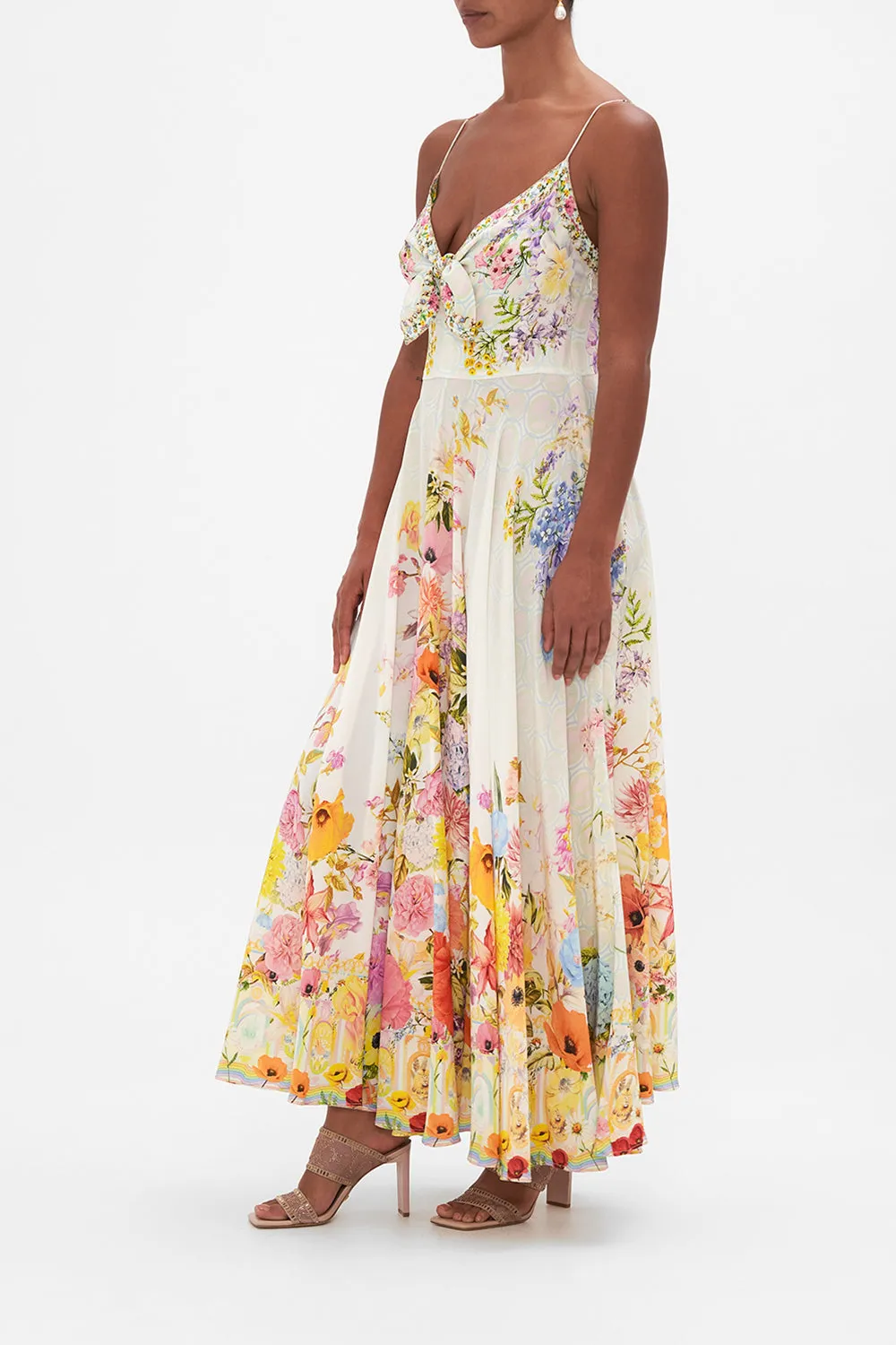 LONG DRESS WITH TIE FRONT SUNLIGHT SYMPHONY sold by Camilla product image thumbnail 4