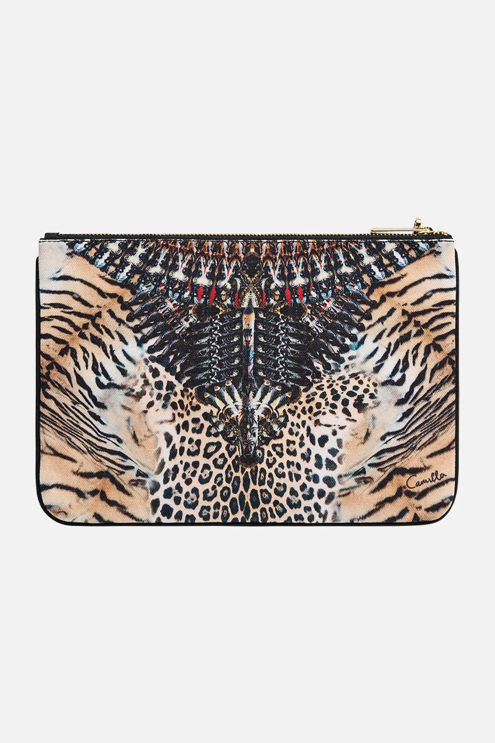 SMALL CANVAS CLUTCH JAGUAR sold by Camilla product image thumbnail 3