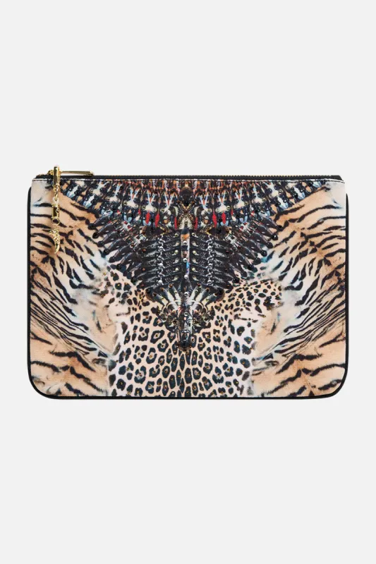SMALL CANVAS CLUTCH JAGUAR sold by Camilla