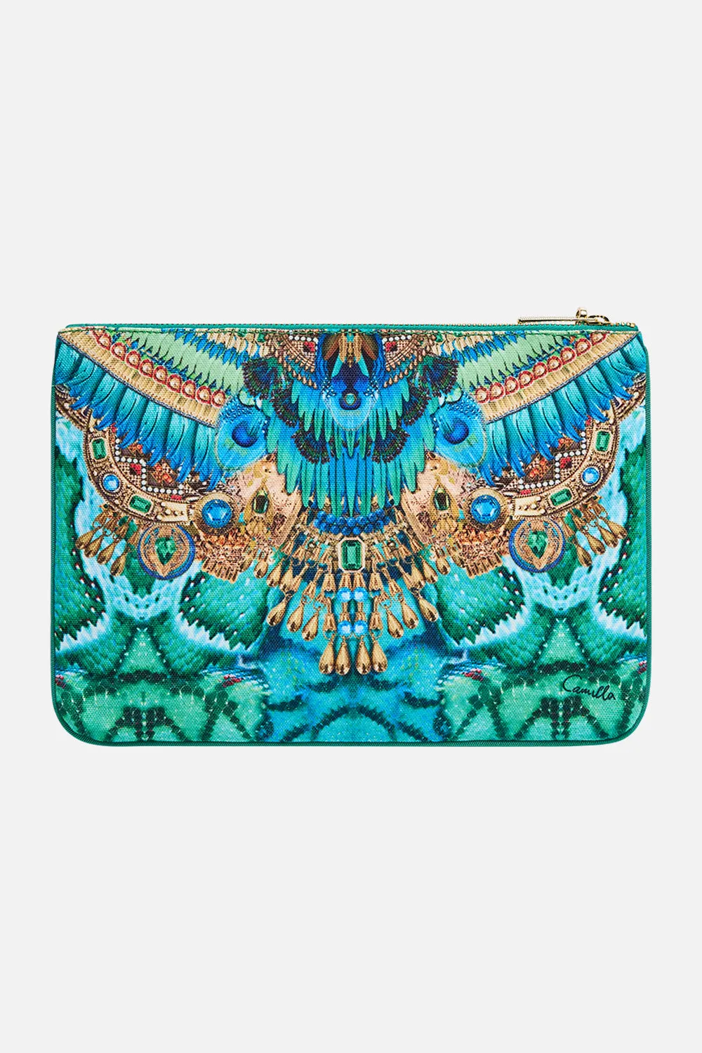 SMALL CANVAS CLUTCH LAND OF WONDER sold by Camilla product image thumbnail 3