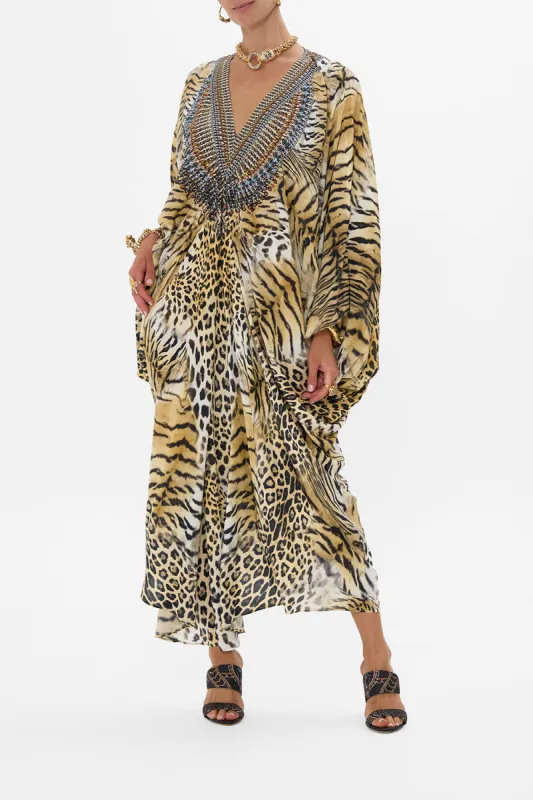 T SHAPE LONG KAFTAN JAGUAR sold by Camilla