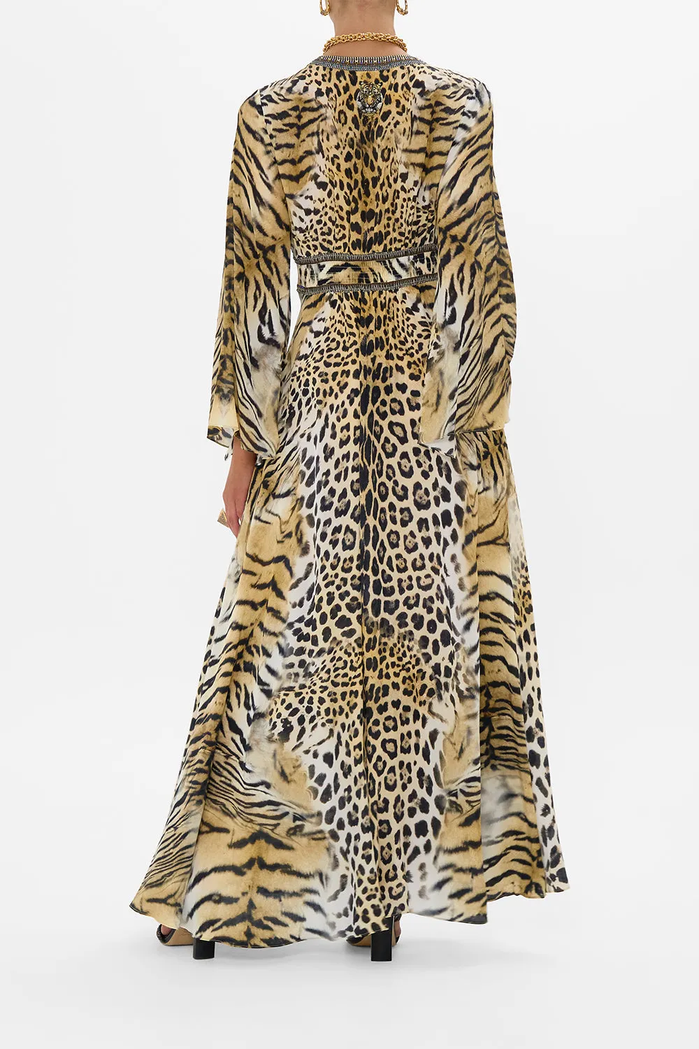 KIMONO SLEEVE DRESS WITH SHIRRING DETAIL JAGUAR sold by Camilla product image thumbnail 2
