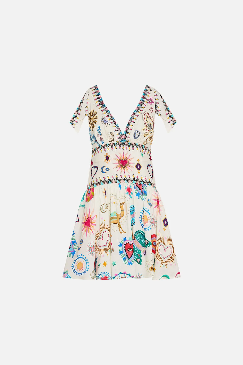 TIE SHOULDER SHORT DRESS LIVING IN COLOUR sold by Camilla product image thumbnail 3