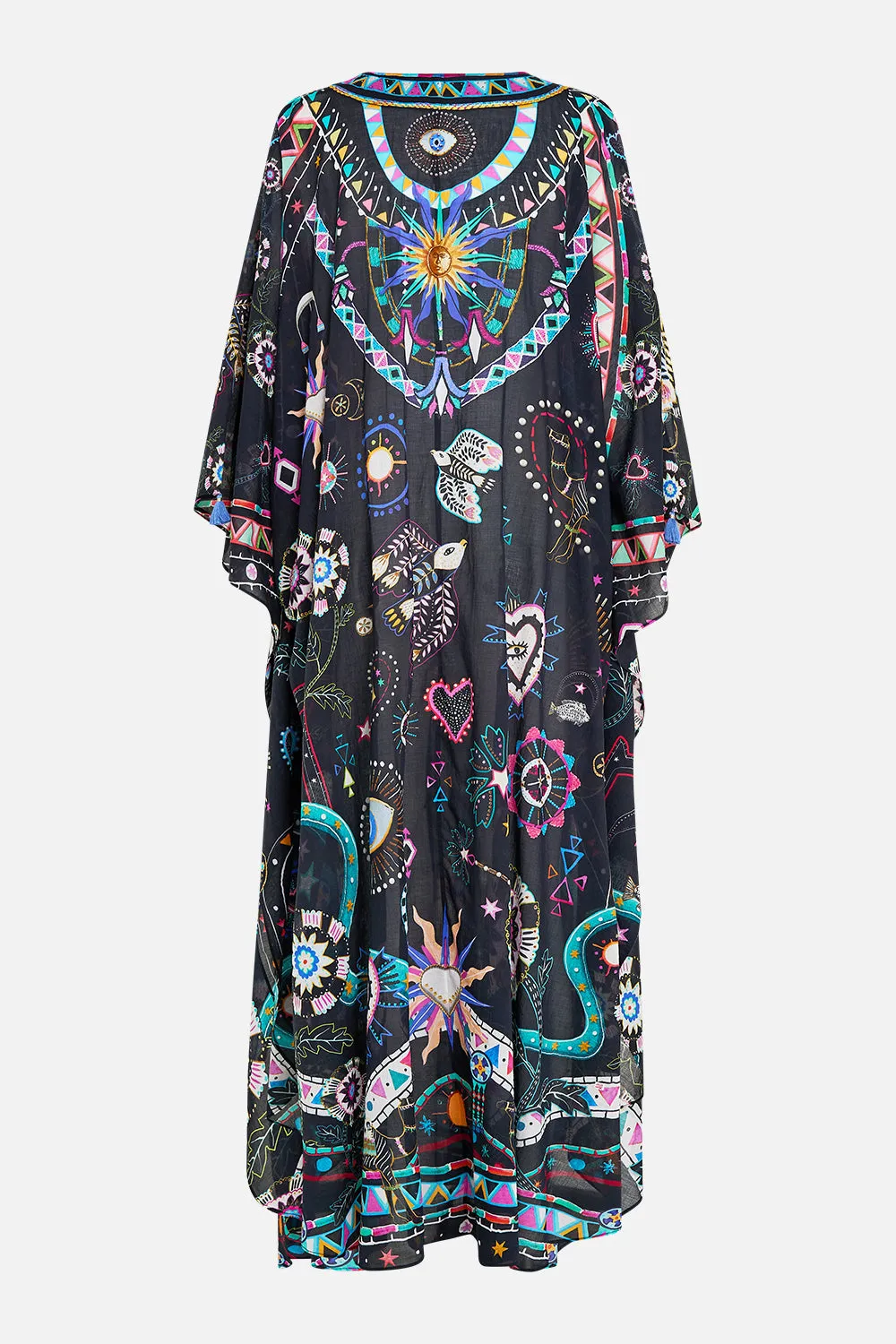 V NECK KAFTAN WITH FRONT WELT POCKETS NUBIAN NIGHTS sold by Camilla product image thumbnail 2