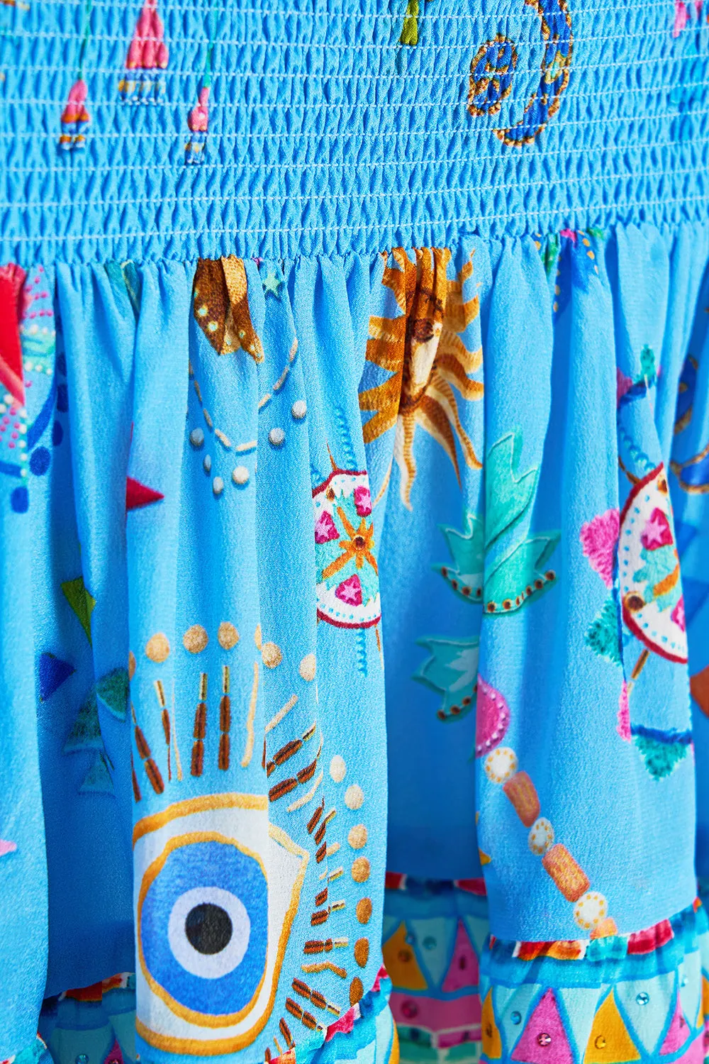 SHORT SHIRRED SKIRT A PAINTED VILLAGE sold by Camilla product image thumbnail 3