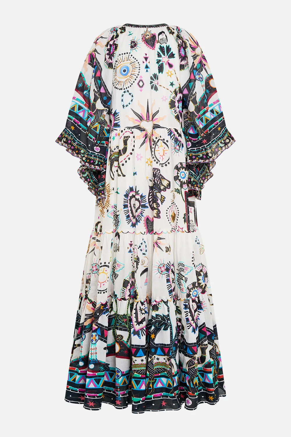 WIDE SLEEVE GATHERED DRESS NUBIAN WONDERLAND sold by Camilla product image thumbnail 2