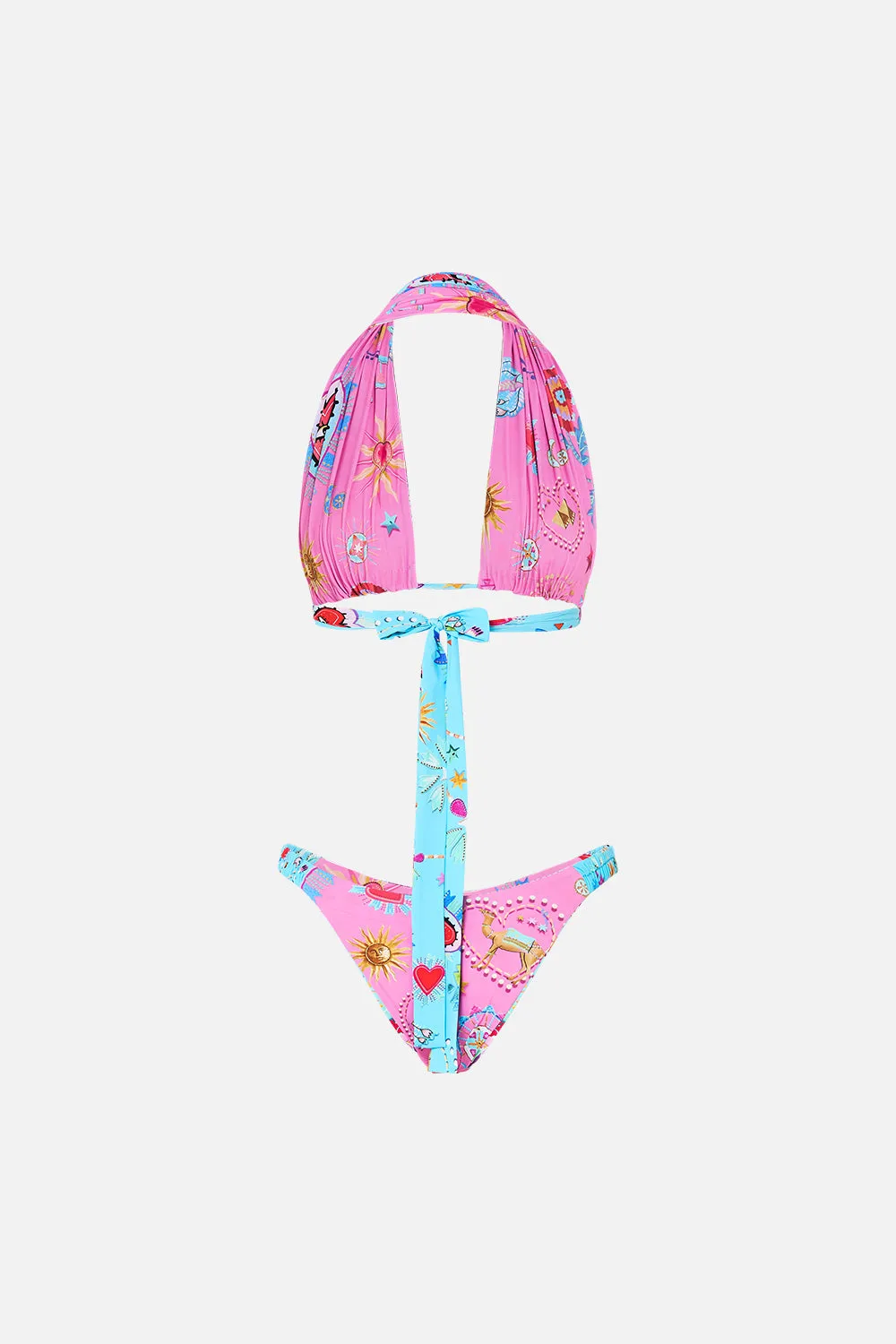 REVERSIBLE HALTER BIKINI A PAINTED VILLAGE sold by Camilla product image thumbnail 3