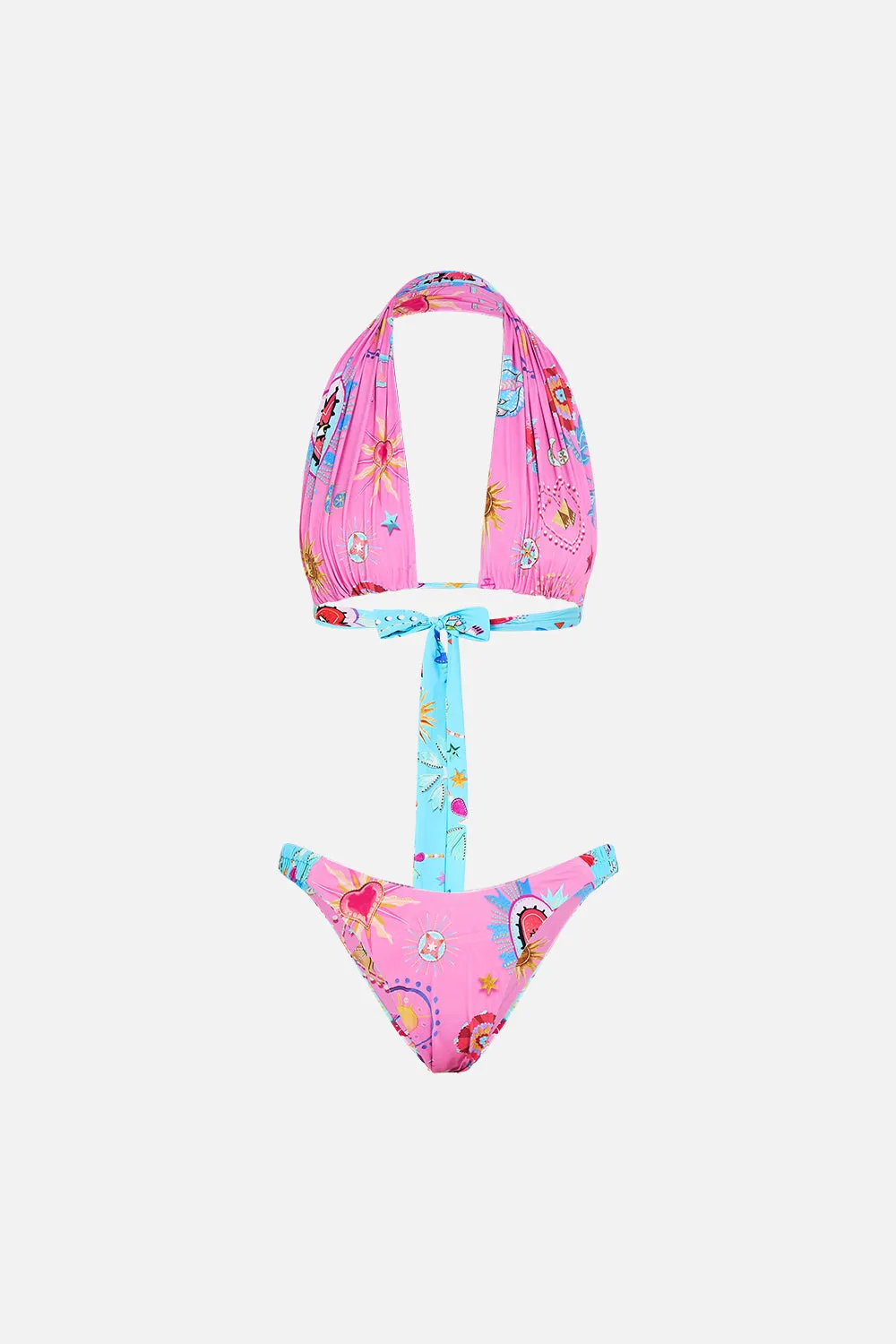 REVERSIBLE HALTER BIKINI A PAINTED VILLAGE sold by Camilla product image thumbnail 4