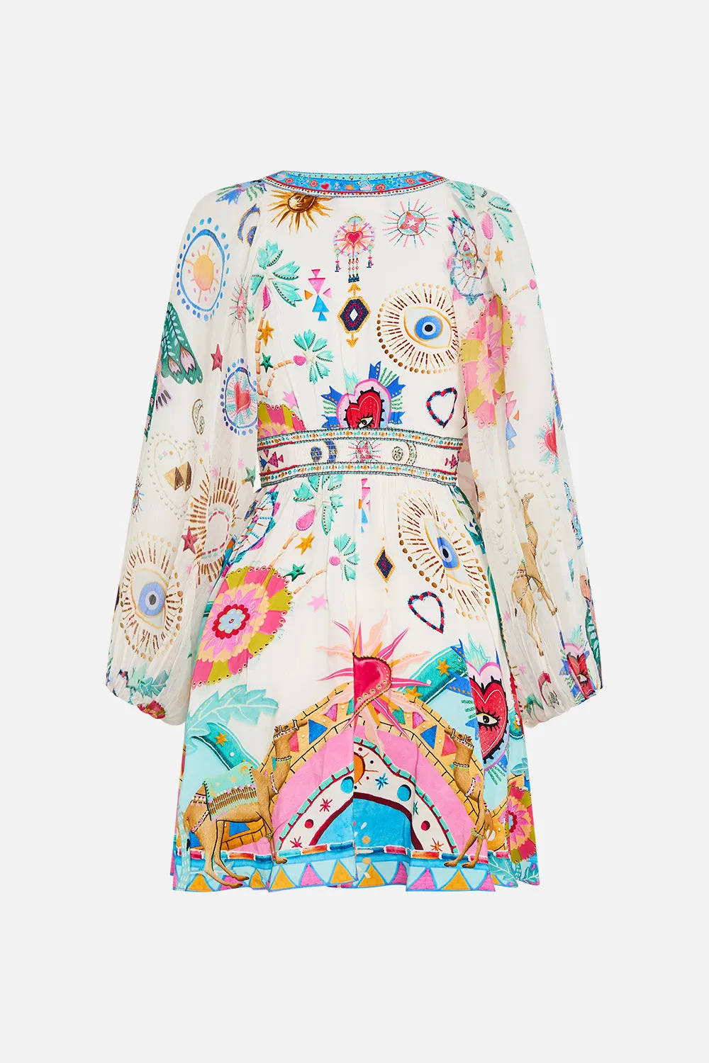 LACE UP FRONT SHORT DRESS LIVING IN COLOUR sold by Camilla product image thumbnail 2