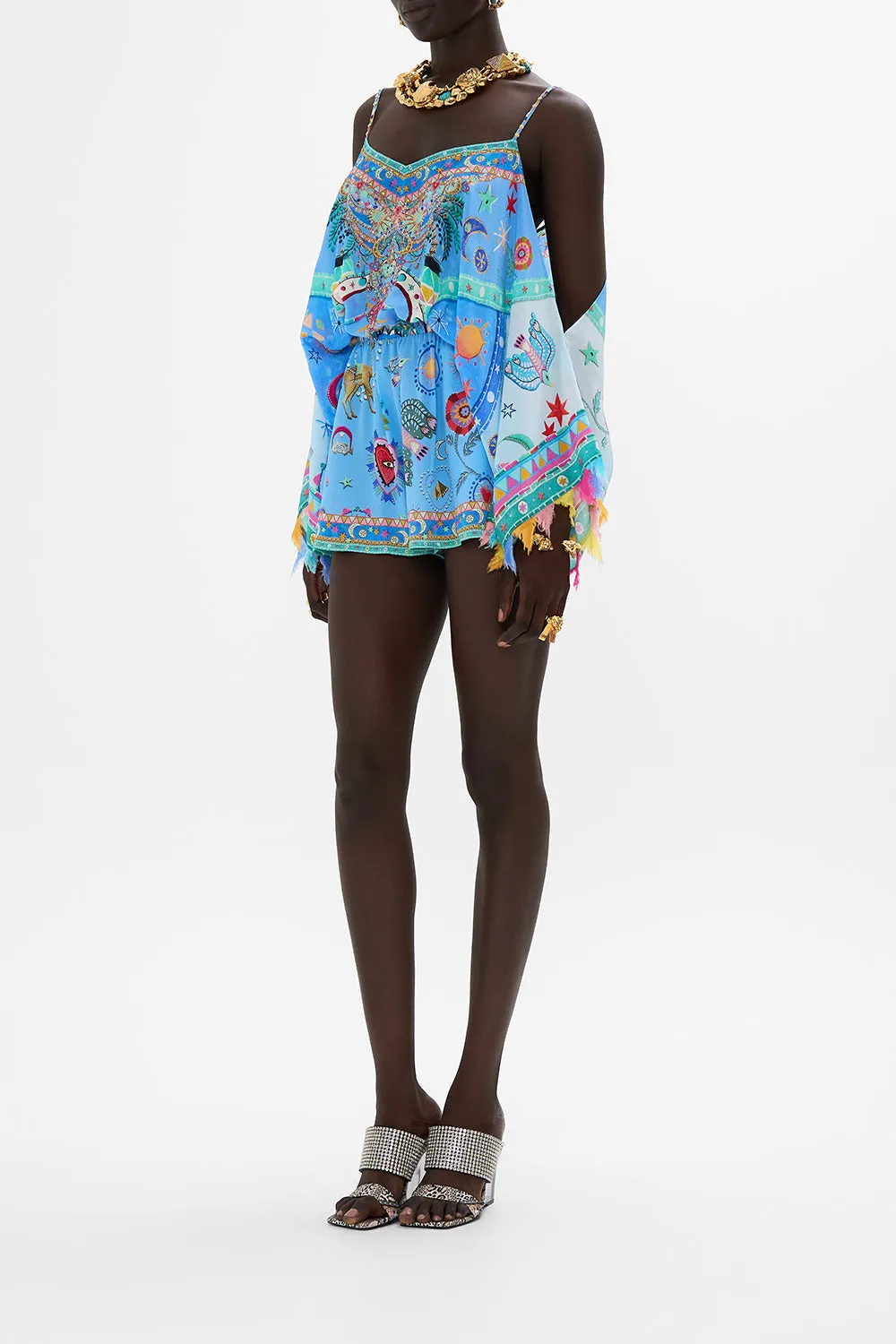 DROP SHOULDER PLAYSUIT A PAINTED VILLAGE sold by Camilla product image thumbnail 4