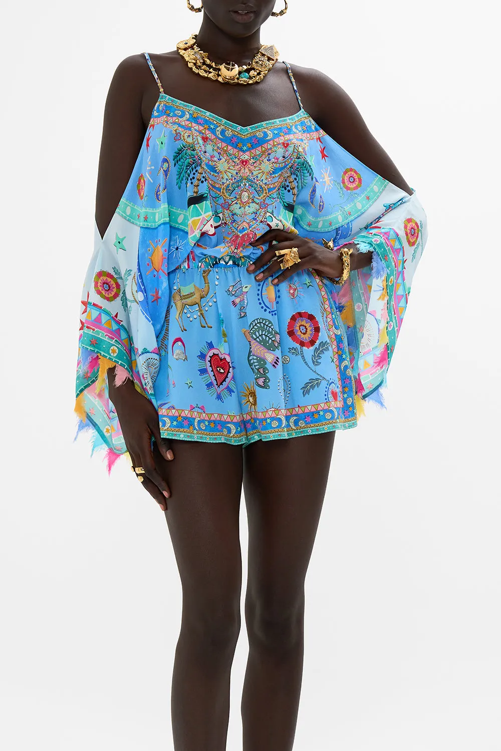 DROP SHOULDER PLAYSUIT A PAINTED VILLAGE sold by Camilla product image thumbnail 5