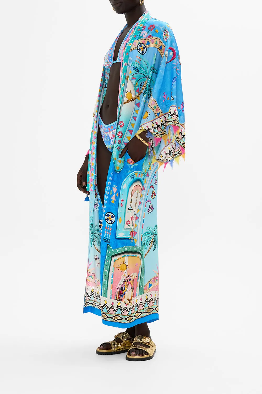 KIMONO LAYER WITH COLLAR A PAINTED VILLAGE sold by Camilla product image thumbnail 3