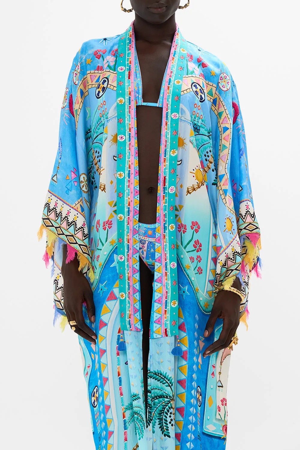 KIMONO LAYER WITH COLLAR A PAINTED VILLAGE sold by Camilla product image thumbnail 5