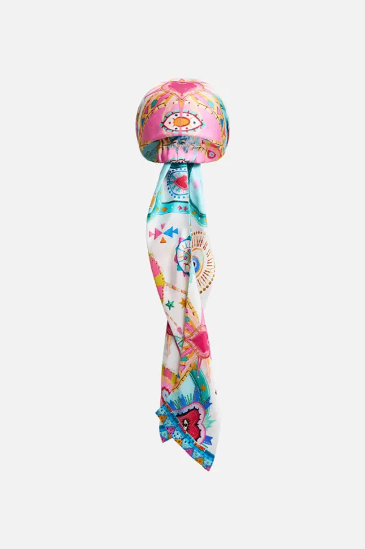 HEADSCARF WITH LONG TIES LIVING IN COLOUR sold by Camilla