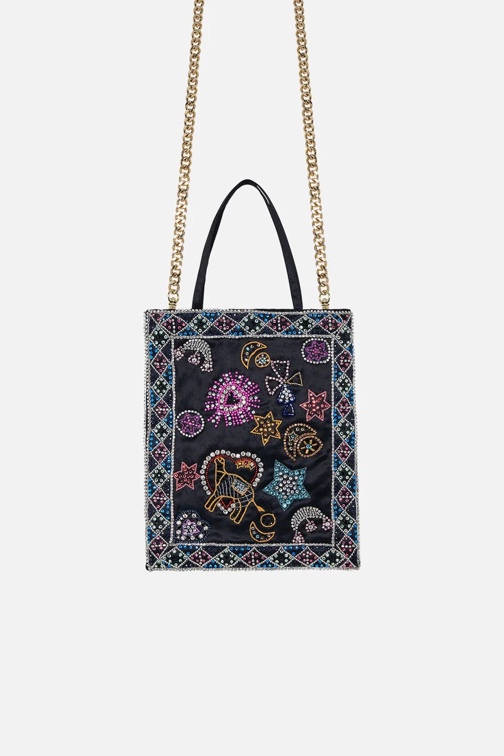 EMBELLISHED MINI TOTE NUBIAN NIGHTS sold by Camilla