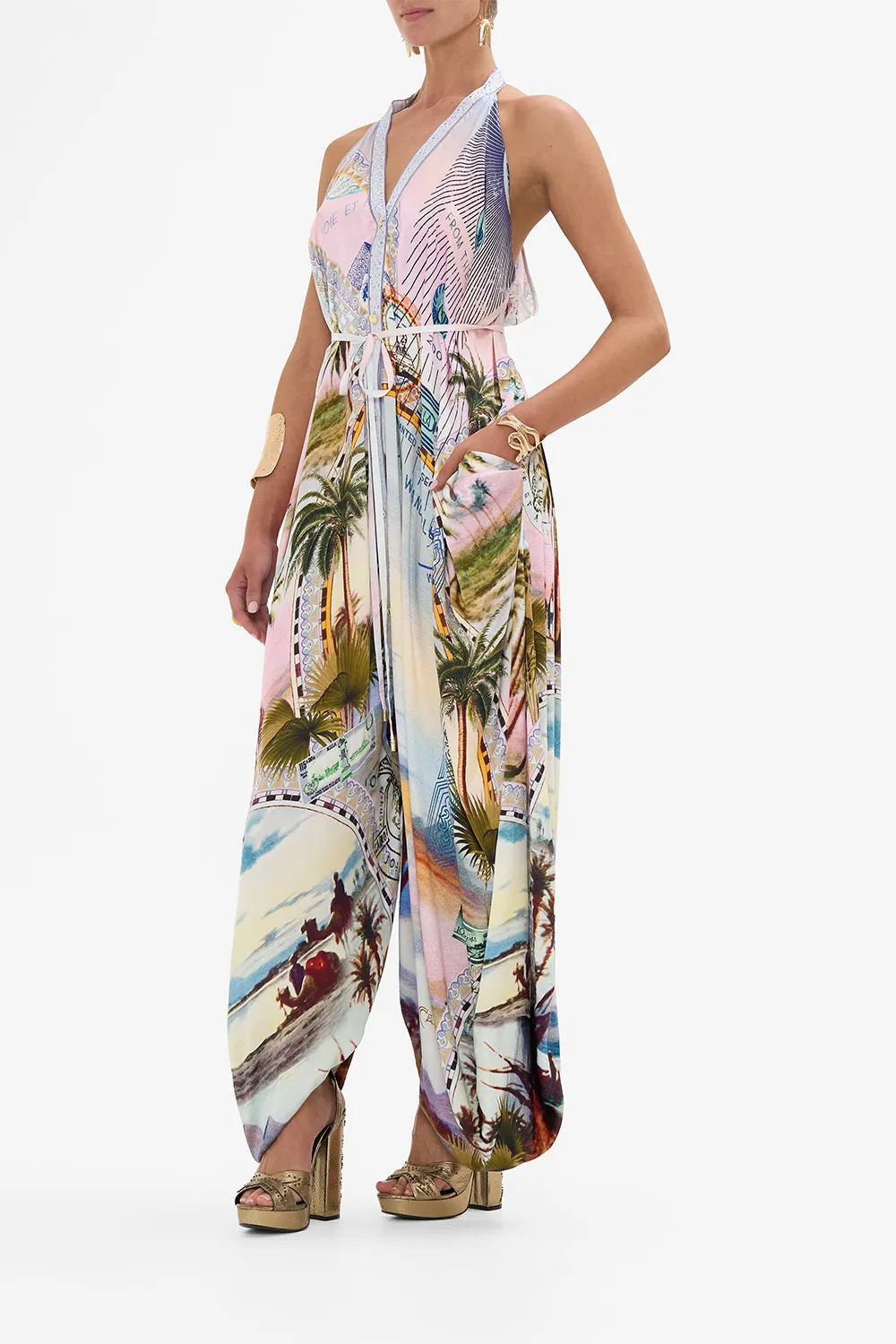 JUMPSUIT WITH DROP CROTCH CALL ME IN CAIRO sold by Camilla product image thumbnail 4
