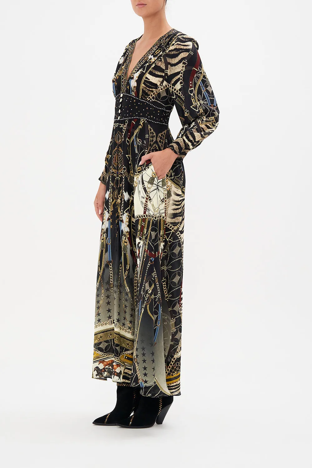 BUTTON DRESS WITH SHAPED WAISTBAND BOSS OF THE BRUMBIES sold by Camilla product image thumbnail 4