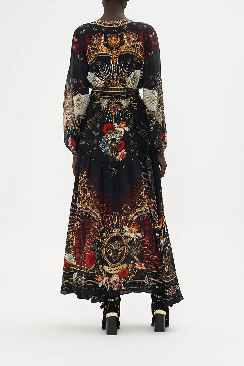 V NECK DRESS WITH BELT DO I ENTERTAIN YOU sold by Camilla product image thumbnail 2