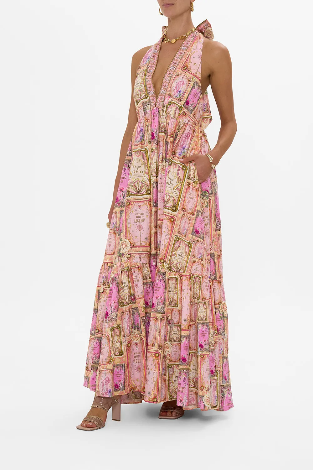 RUFFLE HEM HALTER DRESS TOTALLY OZMOPOLITAN sold by Camilla product image thumbnail 4