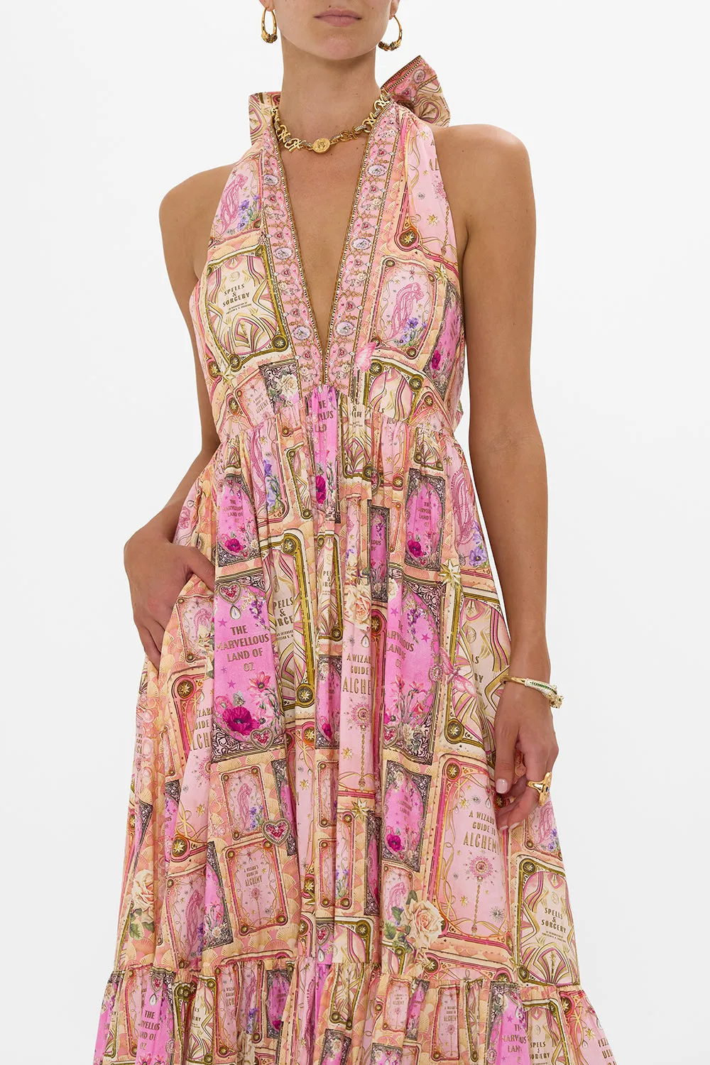 RUFFLE HEM HALTER DRESS TOTALLY OZMOPOLITAN sold by Camilla product image thumbnail 5