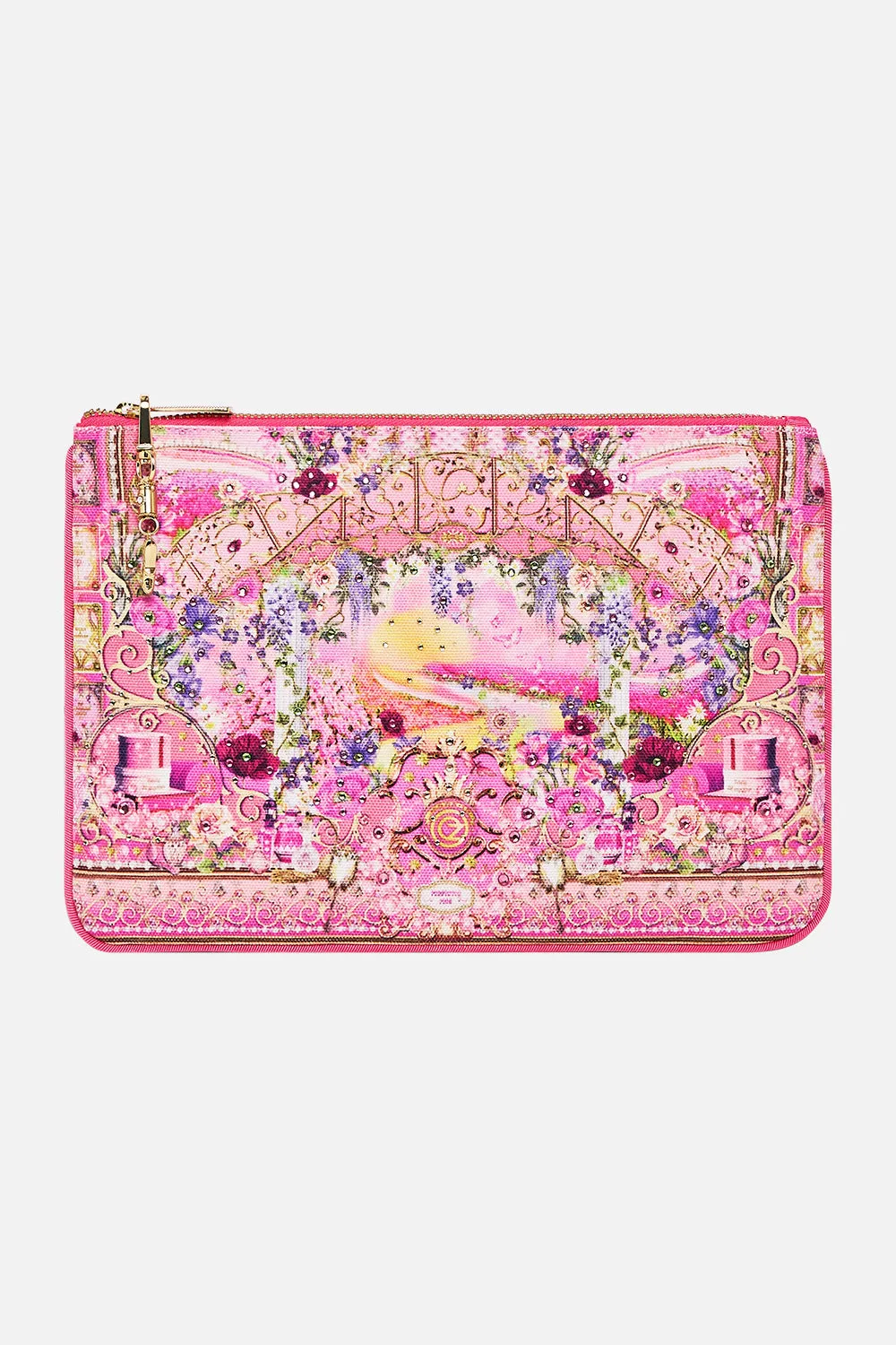 SMALL CANVAS CLUTCH TOTALLY OZMOPOLITAN sold by Camilla