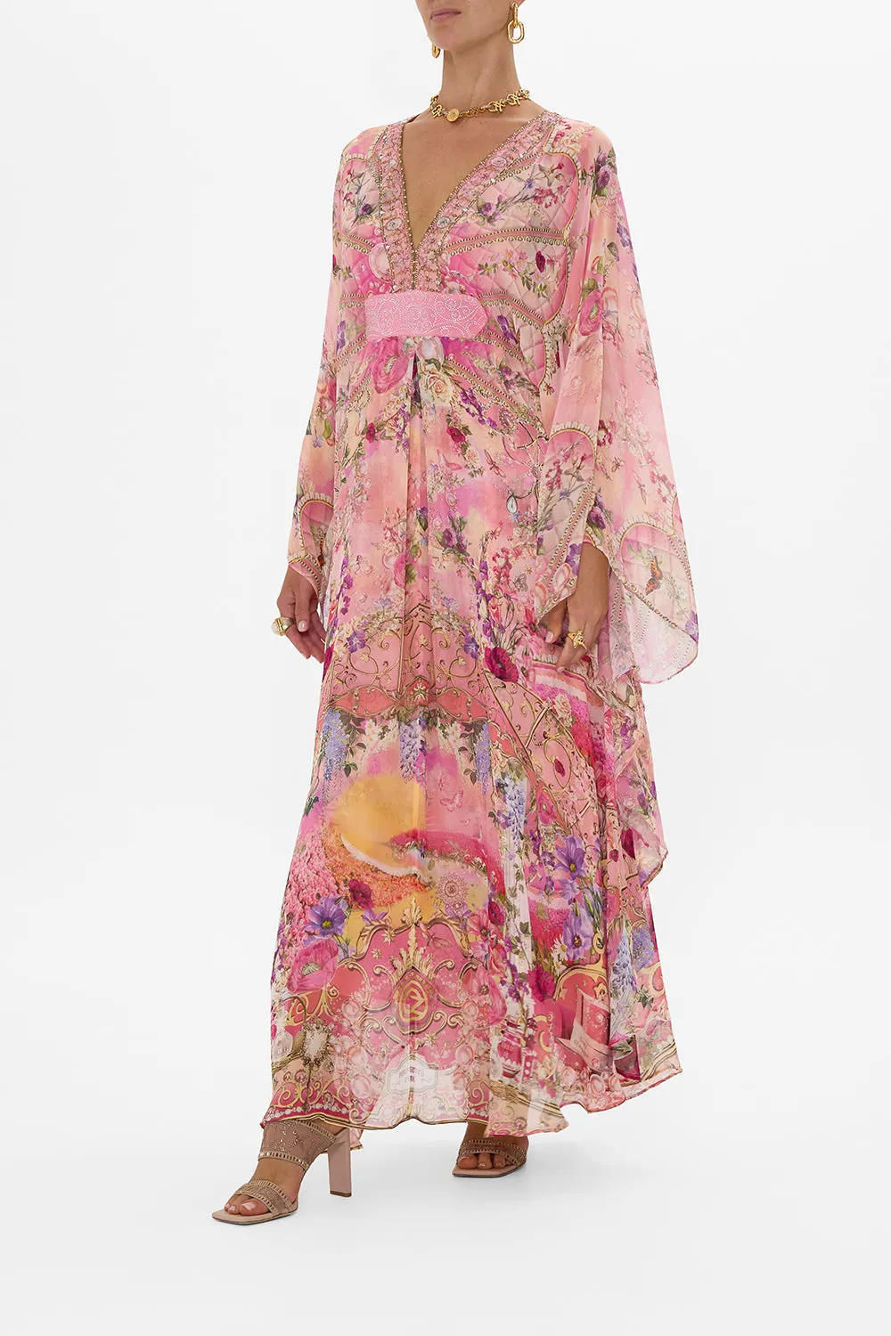 LONG KAFTAN WITH WAIST DETAIL TOTALLY OZMOPOLITAN sold by Camilla product image thumbnail 4