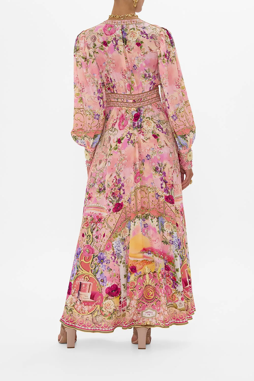 SHAPED WAISTBAND DRESS WITH GATHERED SLEEVES TOTALLY OZMOPOLITAN sold by Camilla product image thumbnail 2