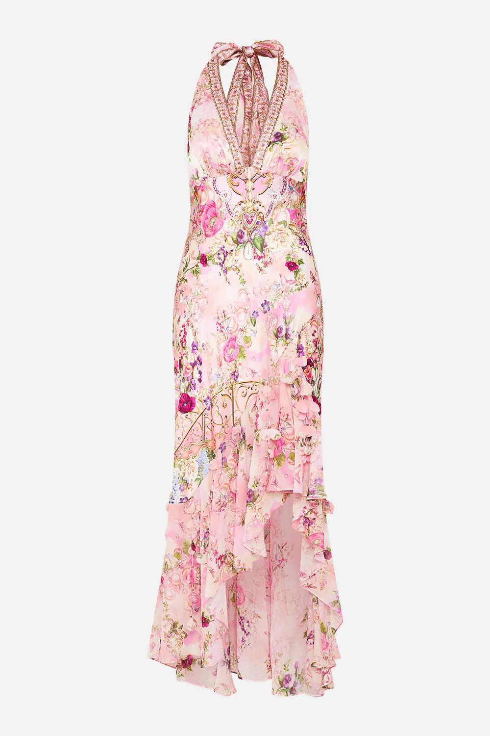 BIAS HALTER DRESS WITH RUFFLE HEM TOTALLY OZMOPOLITAN sold by Camilla product image thumbnail 3