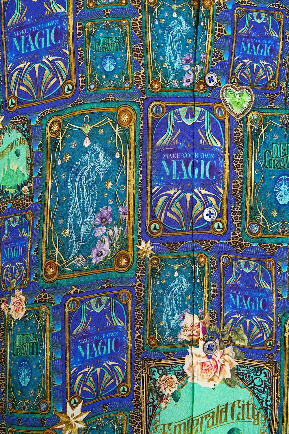 SHORT SLEEVE CAMP COLLARED SHIRT DEFY GRAVITY sold by Camilla product image thumbnail 3