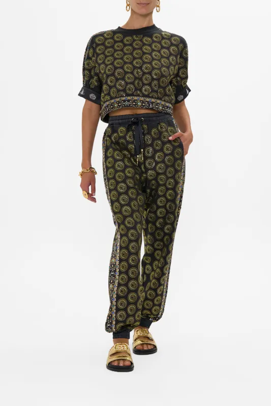 OVERSIZED CROPPED TEE WITH SILK DETAILS DEFY GRAVITY sold by Camilla