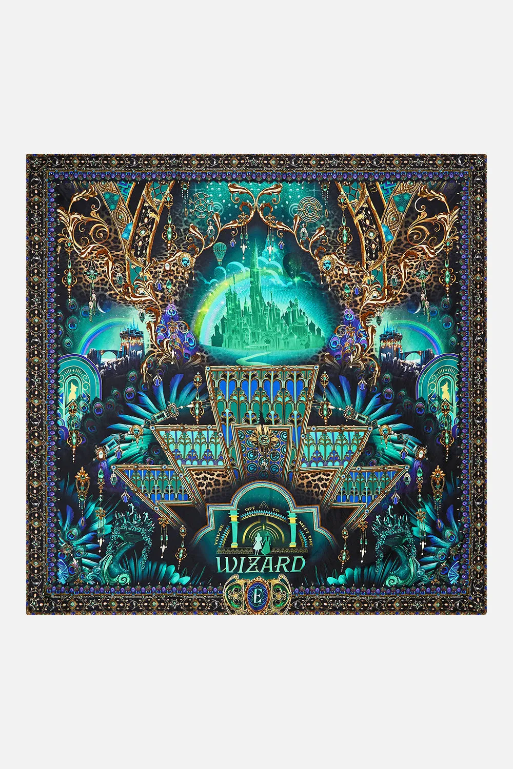 LARGE SQUARE SCARF DEFY GRAVITY sold by Camilla product image thumbnail 2