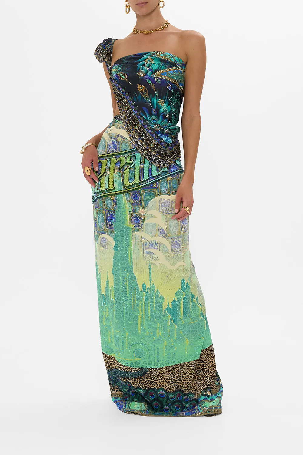 LARGE SQUARE SCARF DEFY GRAVITY sold by Camilla product image thumbnail 3