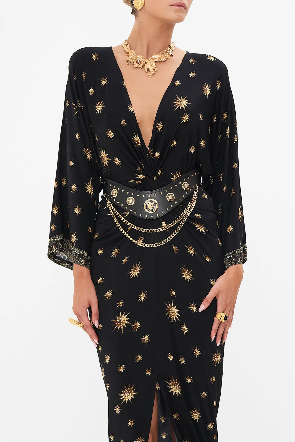 LONG SPLIT FRONT TWIST DRESS SOUL OF A STAR GAZER sold by Camilla product image thumbnail 5