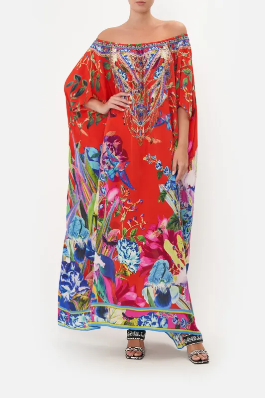 OFF SHOULDER KAFTAN BIRDS OF A FEATHER sold by Camilla