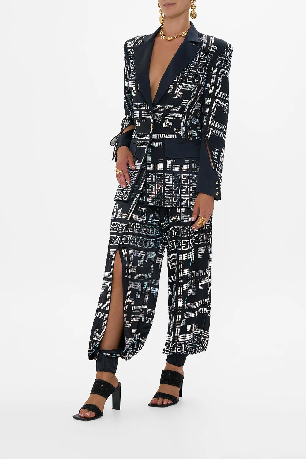 JACKET WITH SLEEVE CUT OUT DETAIL READ MY GLYPHS sold by Camilla product image thumbnail 4