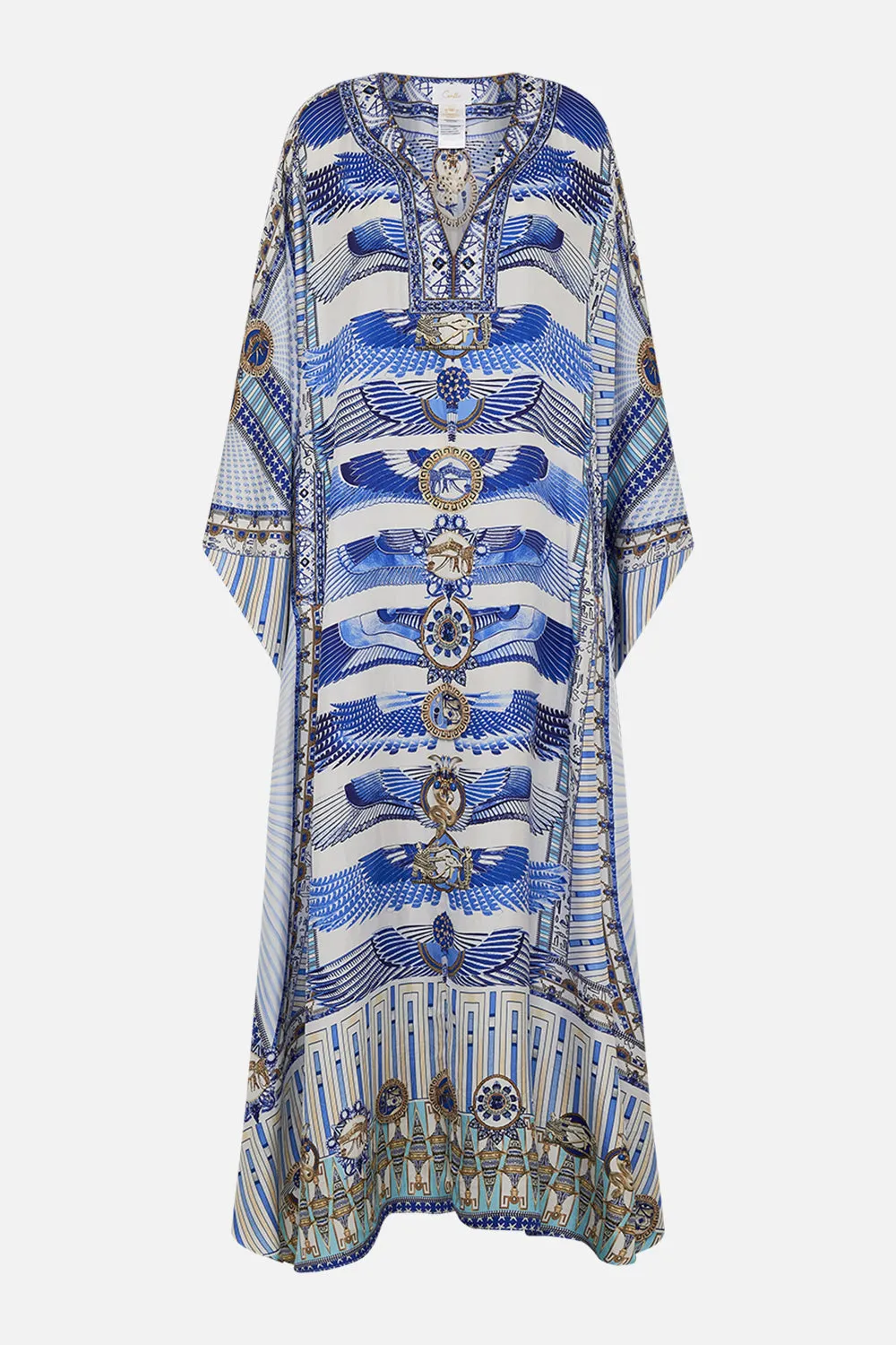 V NECK KAFTAN WITH FRONT WELT POCKETS DANCING WITH DAYLIGHT sold by Camilla product image thumbnail 3