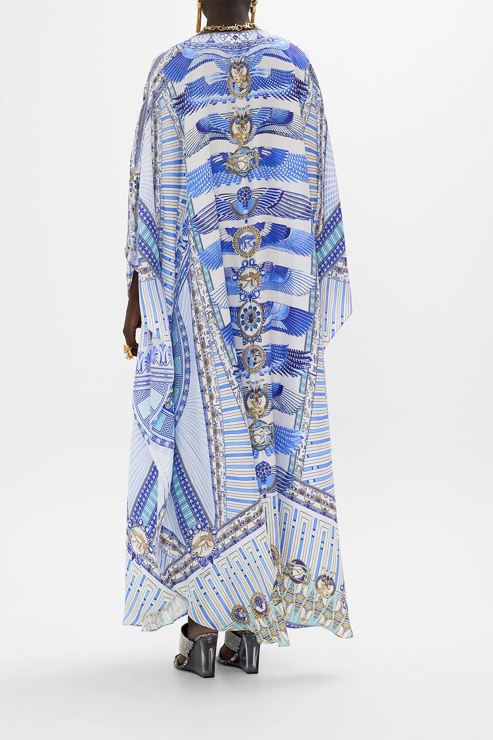 V NECK KAFTAN WITH FRONT WELT POCKETS DANCING WITH DAYLIGHT sold by Camilla product image thumbnail 2