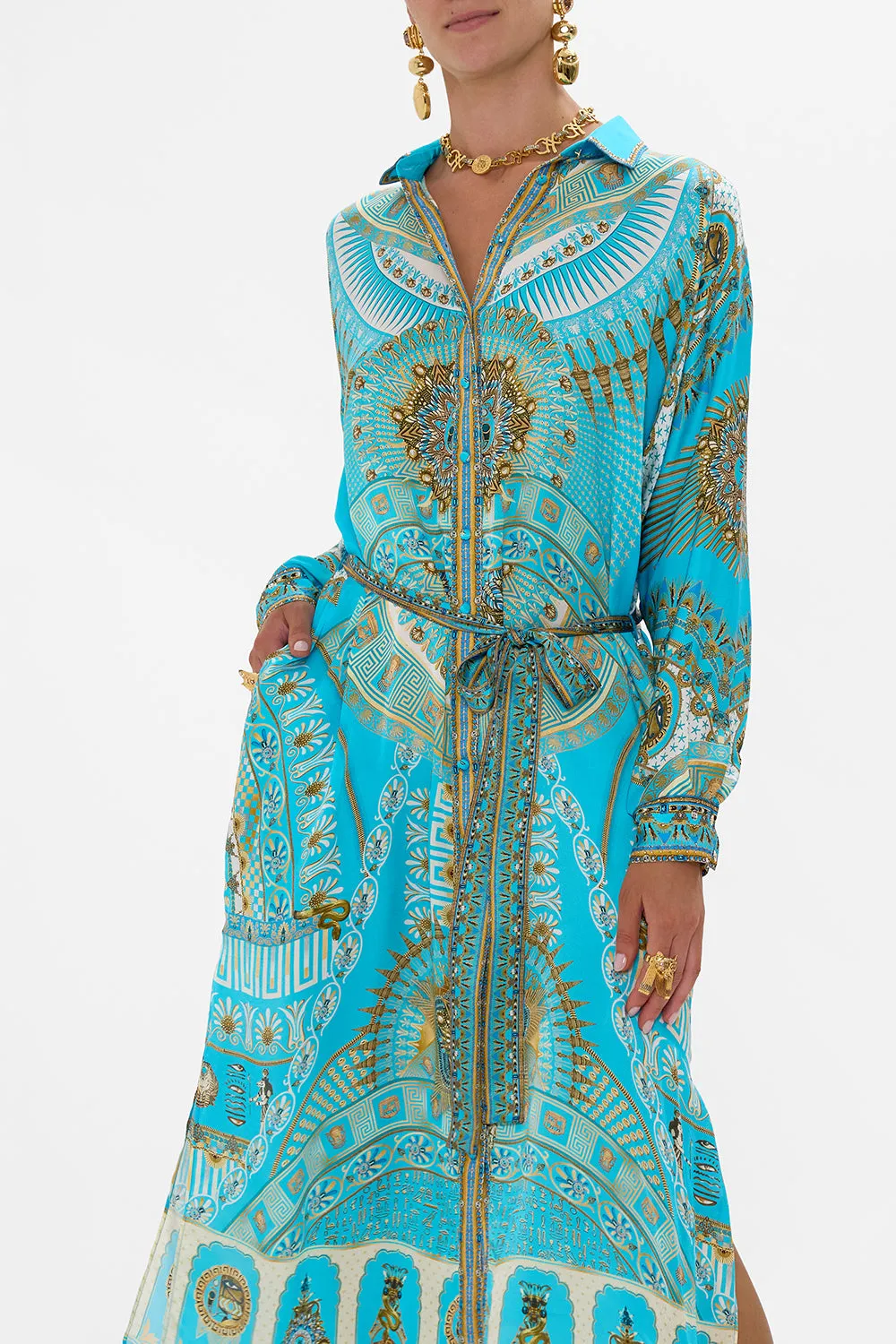 COLLARED BUTTON THROUGH DRESS TEMPLE OF LIGHT sold by Camilla product image thumbnail 5