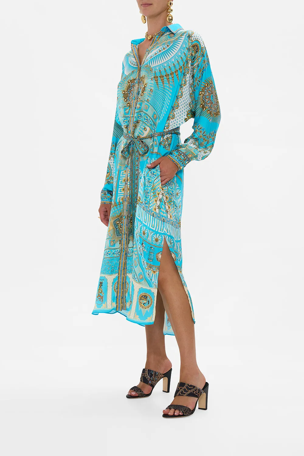 COLLARED BUTTON THROUGH DRESS TEMPLE OF LIGHT sold by Camilla product image thumbnail 4