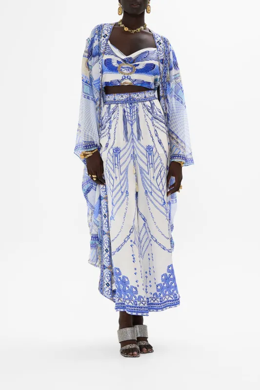 LONGE SLEEVE LONG CAPE DANCING WITH DAYLIGHT made by Camilla