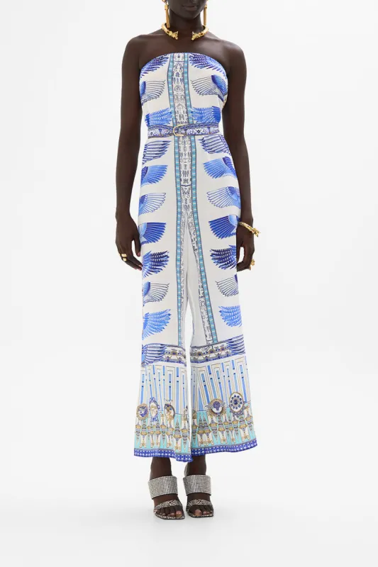 STRAPLESS JUMPSUIT WITH D RING BELT DANCING WITH DAYLIGHT sold by Camilla