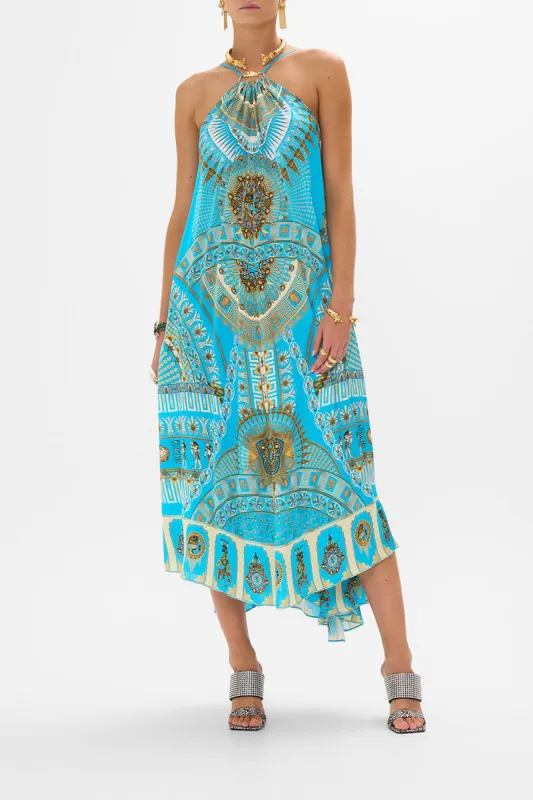 GATHER NECK HARDWARE MAXI DRESS TEMPLE OF LIGHT sold by Camilla