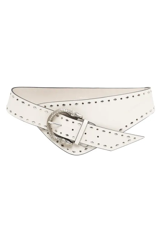 ASYMMETRIC BELT SOLID WHITE sold by Camilla