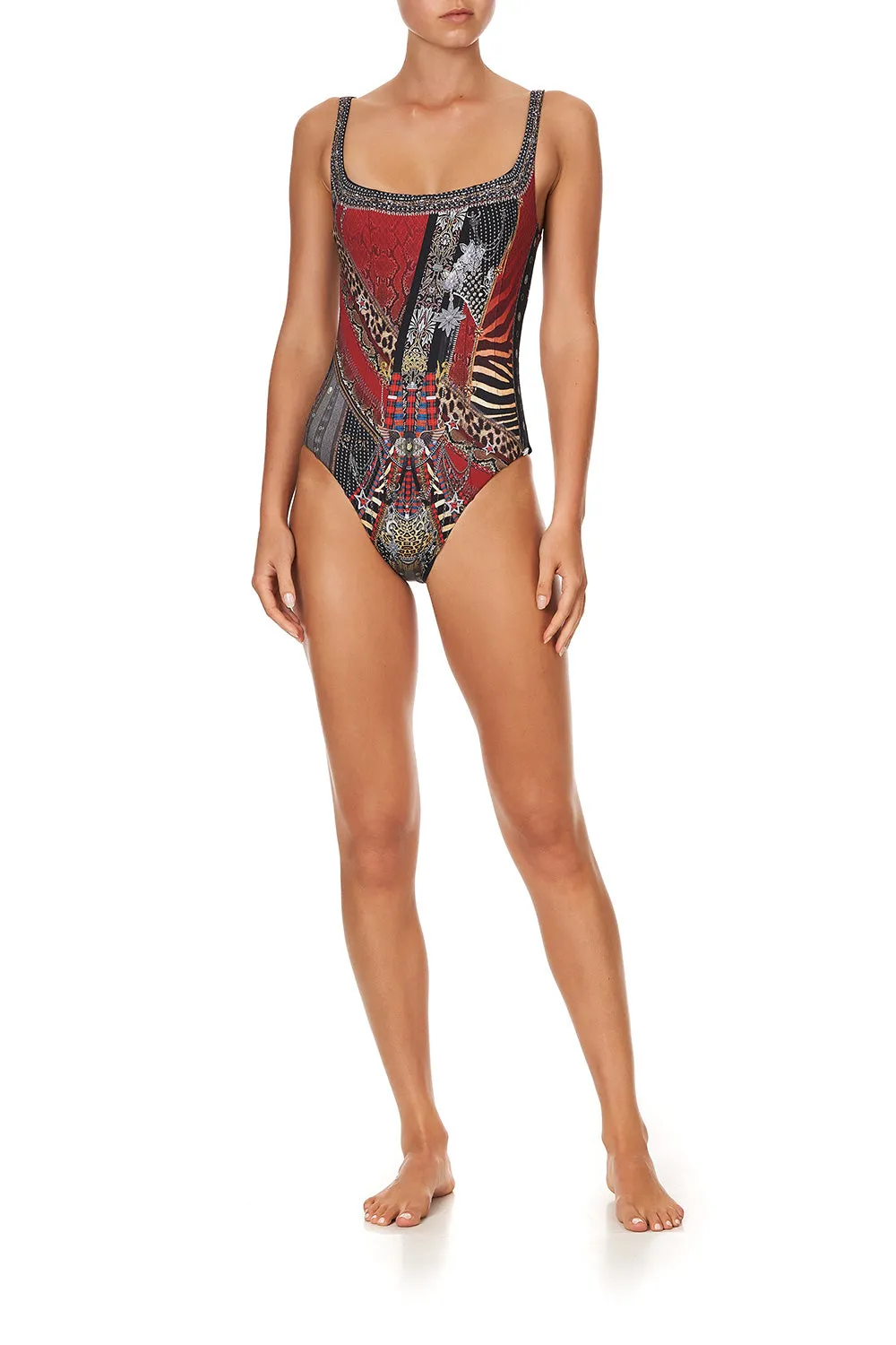 UNDERWIRE SQUARE NECK ONE PIECE LONDON CALLING sold by Camilla product image thumbnail 4