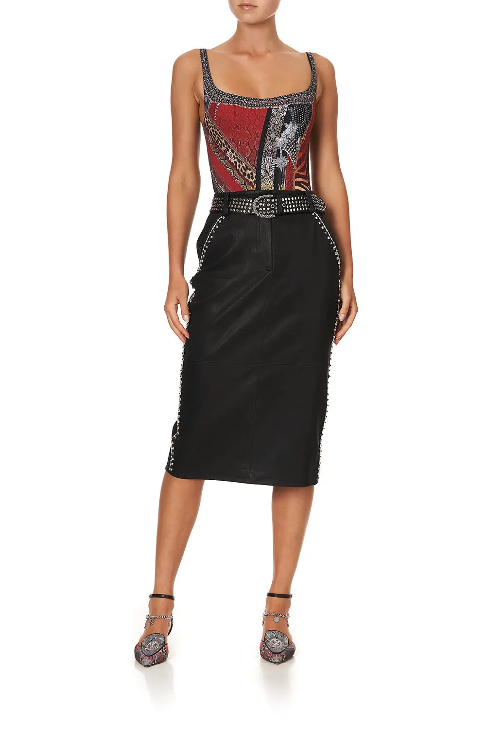 UNDERWIRE SQUARE NECK ONE PIECE LONDON CALLING sold by Camilla product image thumbnail 3